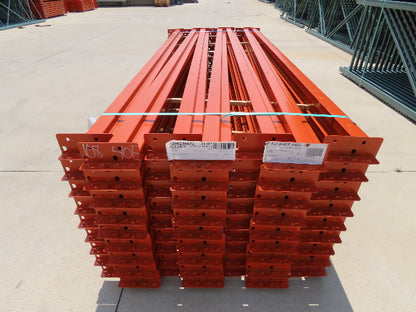 Interlake 108"x 4" Teardrop Pallet Racking Rack Step Beam Crossmember 4390Lb 40E