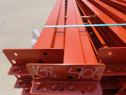 Interlake 108"x 4" Teardrop Pallet Racking Rack Step Beam Crossmember 4390Lb 40E