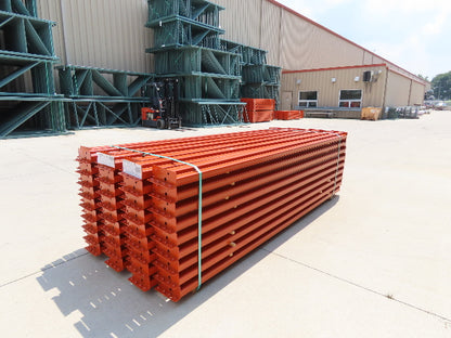 Interlake 108"x 4" Teardrop Pallet Racking Rack Step Beam Crossmember 4390Lb 40E