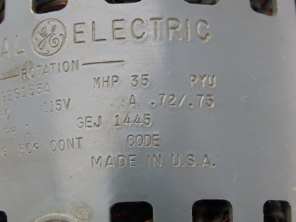 General Electric 5KCM49EG155A AC Motor 35MHP 3450RPM 115V 1ph Bracket Mounted