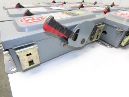 Square D HU361 Safety Disconnect Switch 30A 600V 3Ph 30HP Non Fused Lot Of 15