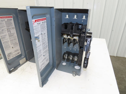 Square D H361 Safety Disconnect Switch Fusible 30A 600VAC 3P Lot Of 4