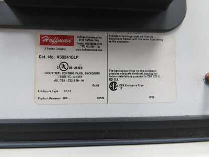 Hoffman A362410LP Electrical Enclosure JIC Panel Box 36x24x10" Type 12