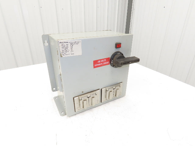 Daykin GPFS-15 Z124 Stepdown Transformer Disconnect 3kVA 1Ph HV 480V LV 120V