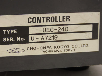 Kogyo UEC-240 Cho-Onpa Sonics Weld Controller Unit Welding Sequence