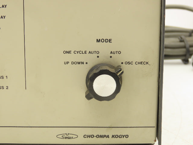 Kogyo UEC-240 Cho-Onpa Sonics Weld Controller Unit Welding Sequence