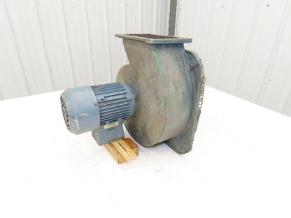 Centrifugal Blower Fan Forward-Curved 230/460V 3PH Siemens Motor 5"x7.5" Flange