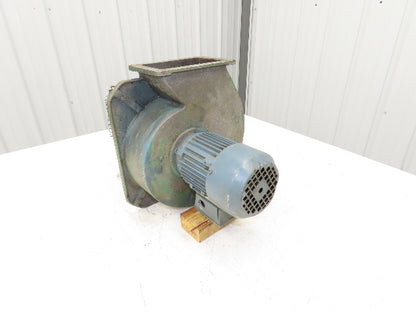 Centrifugal Blower Fan Forward-Curved 230/460V 3PH Siemens Motor 5"x7.5" Flange