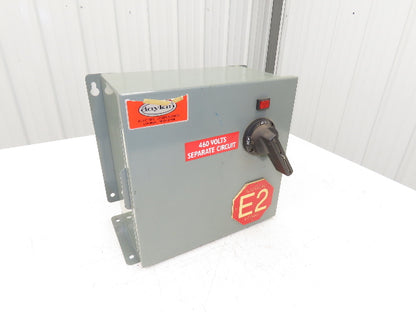 Daykin GPFS-07 Stepdown Transformer Disconnect 1/2kVA 1Ph HV 460V LV 115V