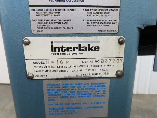 Interlake HF16P Silverstitcher Post Stitcher Box Stapler 16" Throat 7/16" Staple
