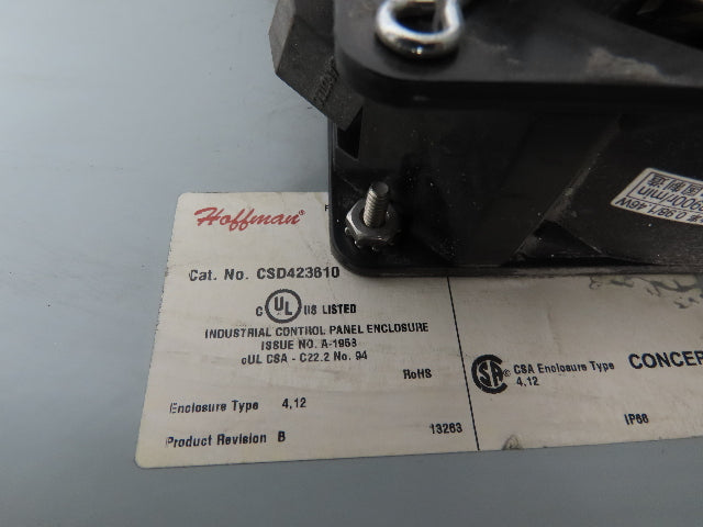 Hoffman CSD423610 Electrical Enclosure JIC Panel Box 42x36x10" Type 12 Gray