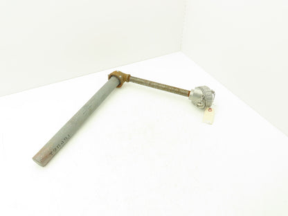 FWS RFM 18HX12C Thermocouple Pipe Well 12"x 18" Steel Pipe 90° Elbow 3/4"NPT