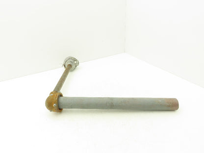 FWS RFM 18HX12C Thermocouple Pipe Well 12"x 18" Steel Pipe 90° Elbow 3/4"NPT