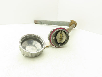 FWS RFM 18HX12C Thermocouple Pipe Well 12"x 18" Steel Pipe 90° Elbow 3/4"NPT