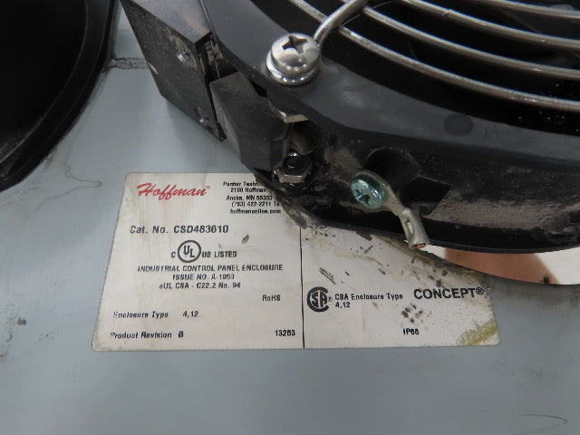 Hoffman CSD483610 Electrical Enclosure JIC Panel Box 48x36x10" Type W/Window