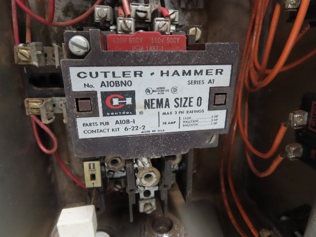 Cuttler Hammer Combination Motor Starter Fusible 5Hp 600V 3Ph 120V Coil SS