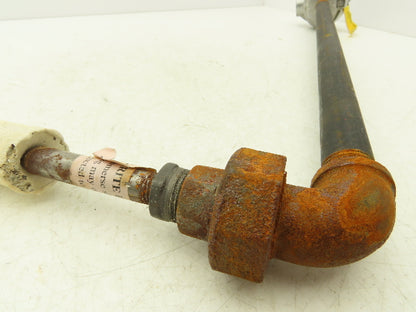 FWS Schaefer KK39ZA Thermocouple Pipe Well 18"x 21" Ceramic 90° Elbow 1/2"NPT