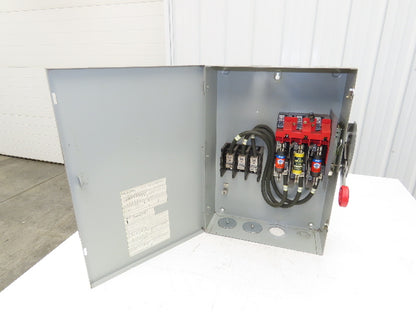 Eaton DH323FGKJSEL Fusible Disconnect Safety Switch 3 Pole 100A 240V 3Ph