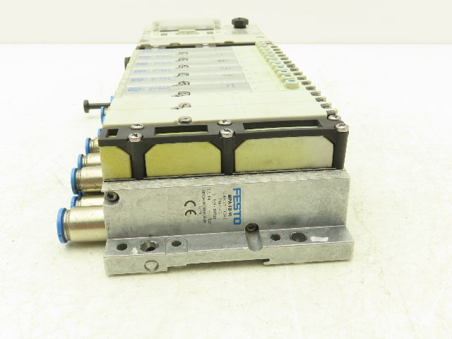 Festo 50E-F13GEQS-D+N32P-SGL-R-M4BU-6JLL+4T Pneumatic Air 6-Valve Manifold