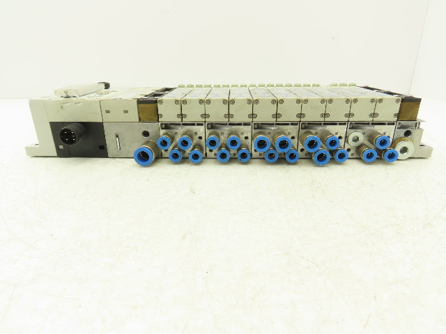 Festo 50E-F13GEQS-D+N32P-SGL-R-M5BU-4JEEGJMJ+5T Pneumatic Air 10-Valve Manifold