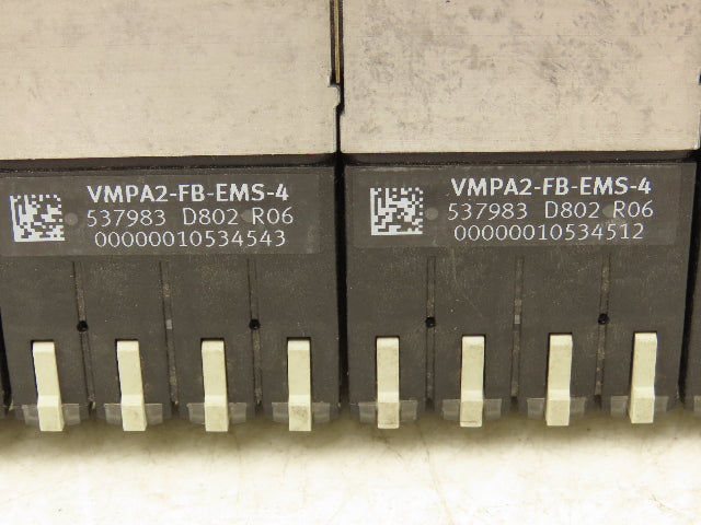 Festo 50E-F13GEQS-D+N32P-SGL-R-M5BU-4JEEGJMJ+5T Pneumatic Air 10-Valve Manifold