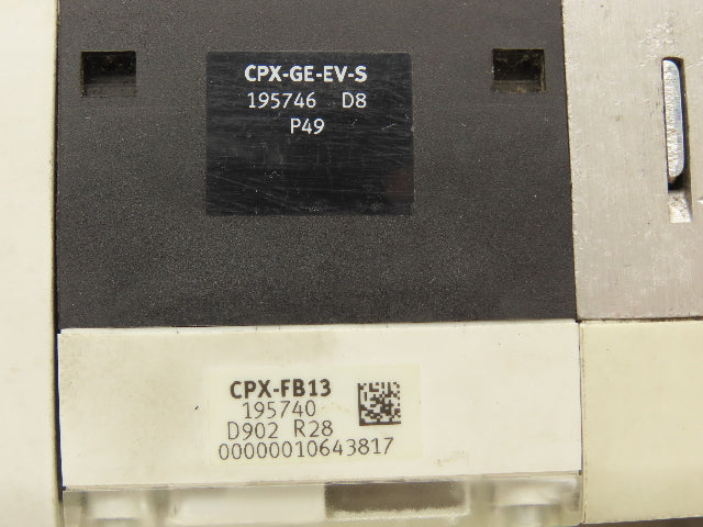 Festo 50E-F13GEQS-D+N32P-SGL-R-M5BU-4JEEGJMJ+5T Pneumatic Air 10-Valve Manifold