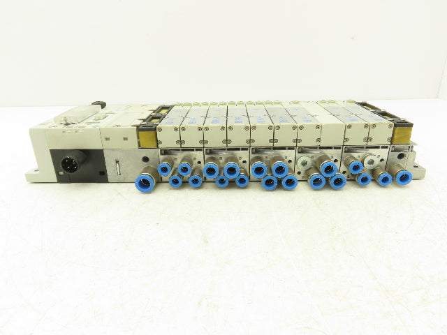 Festo 50E-F13GEQS-D+N32P-SGL-R-M4BTBU-JJEEGJMLJM+5T Pneumatic 9-Valve Manifold