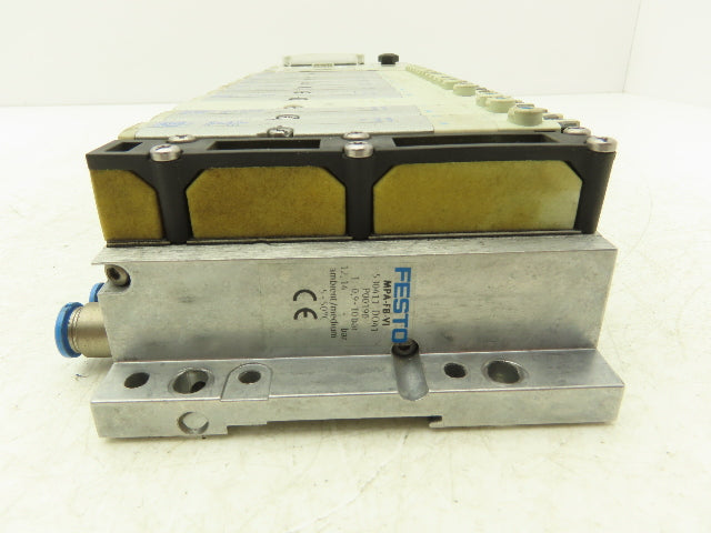 Festo 50E-F13GEQS-D+N32P-SGL-R-M4BTBU-JJEEGJMLJM+5T Pneumatic 9-Valve Manifold