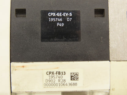 Festo 50E-F13GEQS-D+N32P-SGL-R-M4BTBU-JJEEGJMLJM+5T Pneumatic 9-Valve Manifold