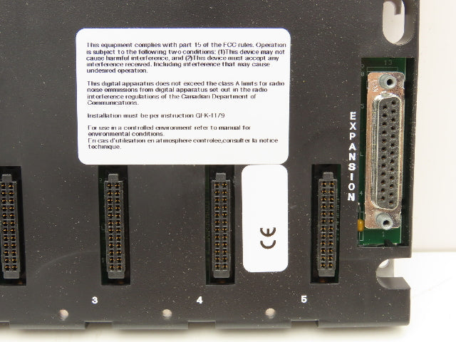 Fanuc Emerson IC693CHS399E Base 5-Slot Remote 25 Pin Female D I/O Bus Expansion