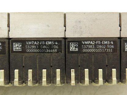 Festo 50E-F13GEQS-D+N32P-SGL-R-M5BU-JJEEGJMJJL+5T Pneumatic Air 9-Valve Manifold