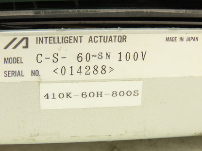 THK C-S-60-SN IA-S Electric Intelligent Actuator Controller 100V 410K-60H-800S