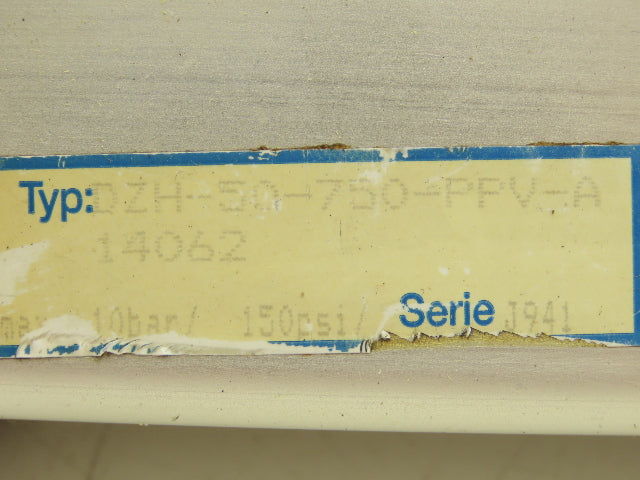 Festo DZH-50-750-PPV-A Pneumatic Flat Air Cylinder 50mm Bore 750mm Stroke 150psi