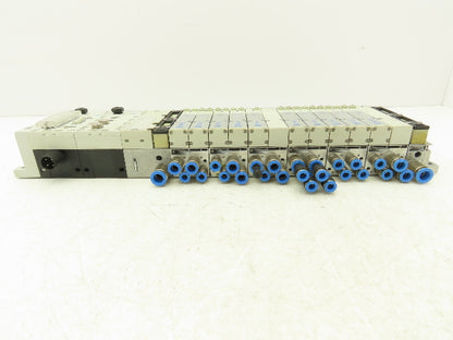 Festo 50E-F13GEQST18-D+N32P-SGL-R-M6BU-EEJGML4JGL+6T Pneumatic 10-Valve Manifold