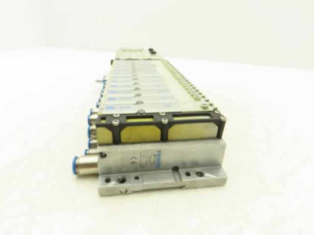 Festo 50E-F13GEQST18-D+N32P-SGL-R-M6BU-JM9JM+6T Pneumatic Air 10-Valve Manifold