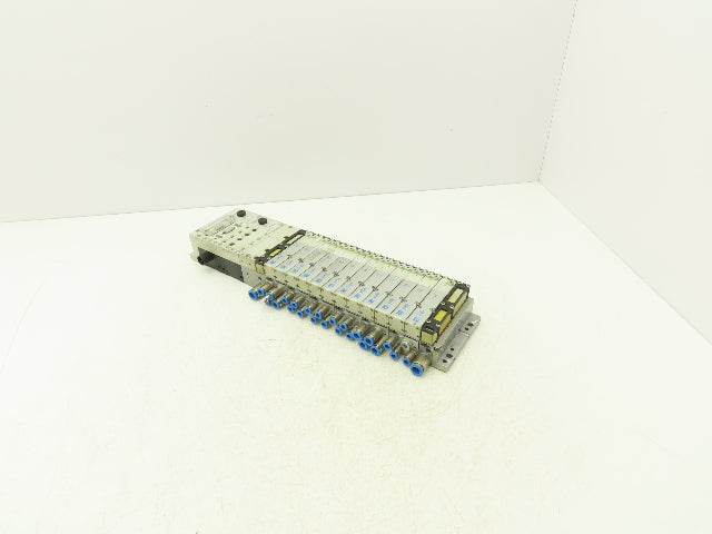 Festo 50E-F13GEQST18-D+N32P-SGL-R-M6BU-JM9JM+6T Pneumatic Air 10-Valve Manifold