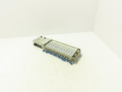 Festo 50E-F13GEQST18-D+N32P-SGL-R-M6BU-JM9JM+6T Pneumatic Air 10-Valve Manifold