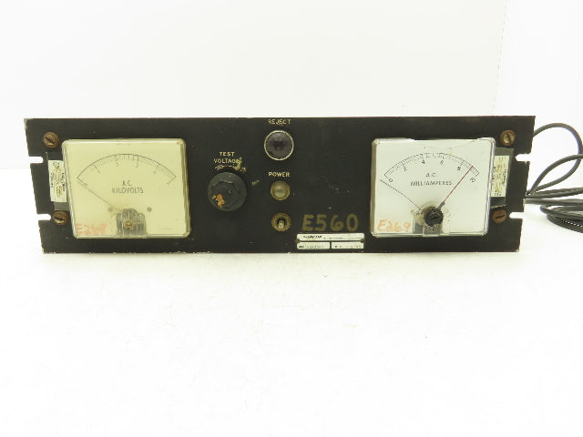Slaughter A103/096 Analog Voltage Generator Tester AC Kilovolts Milliamps 115V