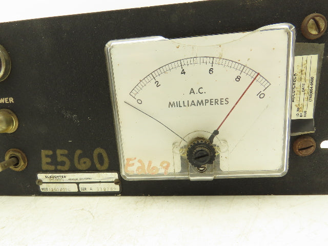 Slaughter A103/096 Analog Voltage Generator Tester AC Kilovolts Milliamps 115V