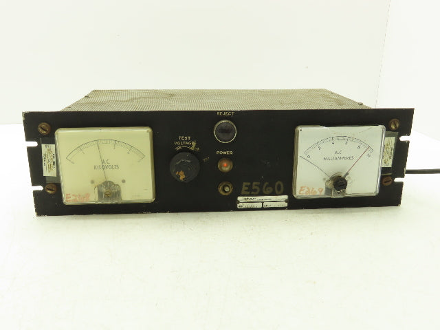 Slaughter A103/096 Analog Voltage Generator Tester AC Kilovolts Milliamps 115V