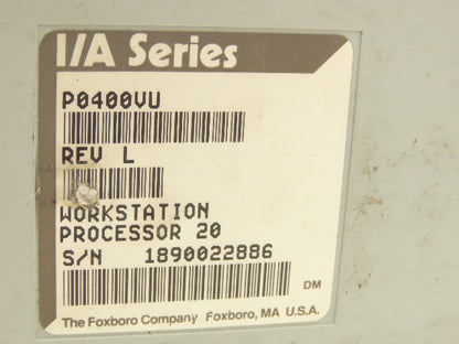 Foxboro P0400VU Workstation Processor 20 I/A Series Rev L Lot Of 3