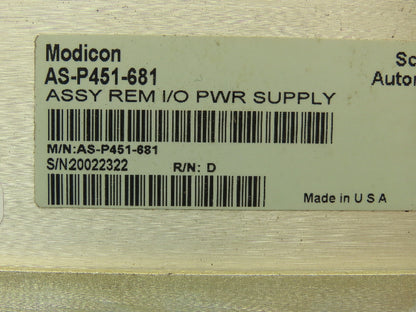 Schneider Modicon AS-P451-681 I/O Module Power Supply 115/230VAC Input SPC P450