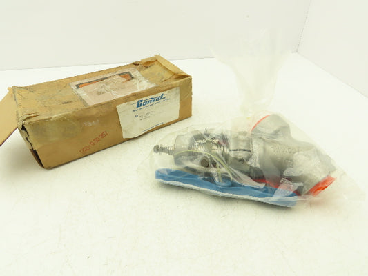 Conval Clampseal 13G2Q-3165E-3120 Globe Valve Y-Pattern Stop 1"Socket Weld 316SS