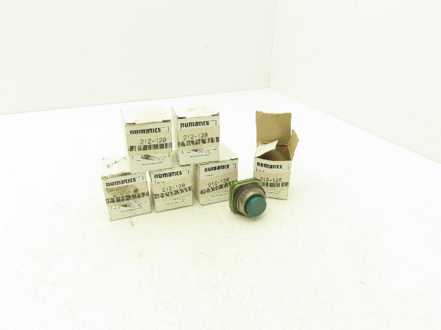Numatics Numatrol 212-120 Green Pushbutton Operator 25mm Ext Head  Lot of 6