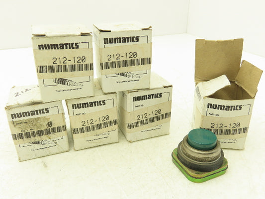 Numatics Numatrol 212-120 Green Pushbutton Operator 25mm Ext Head  Lot of 6