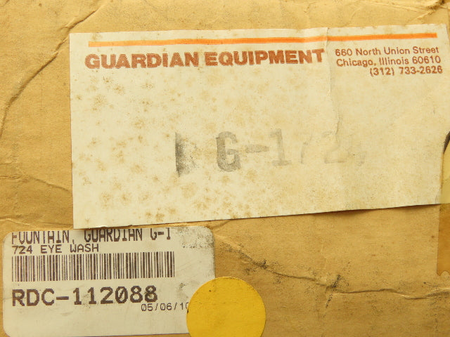 Guardian G1724 Wall Mount Eye/Face Wash Station Stainless Steel Bowl 4-Sprayer