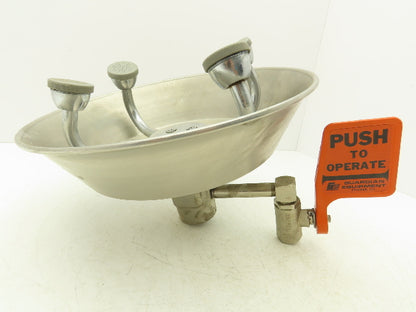 Guardian G1724 Wall Mount Eye/Face Wash Station Stainless Steel Bowl 4-Sprayer