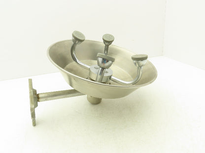 Guardian G1724 Wall Mount Eye/Face Wash Station Stainless Steel Bowl 4-Sprayer
