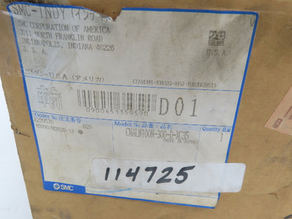 SMC CNALN100N-300-D-XC35 Pneumatic Air Cylinder 100mm x 300mm Stroke w/Rod Lock