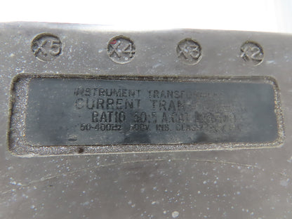 Instrument Transformers 143-500 Current Transformer 50:5 Ratio 50-400Hz 600V